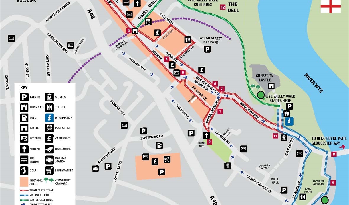 Chepstow Town Map