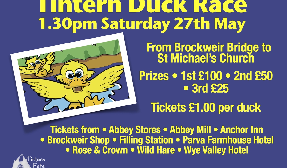 Poster for Tintern Duck Race