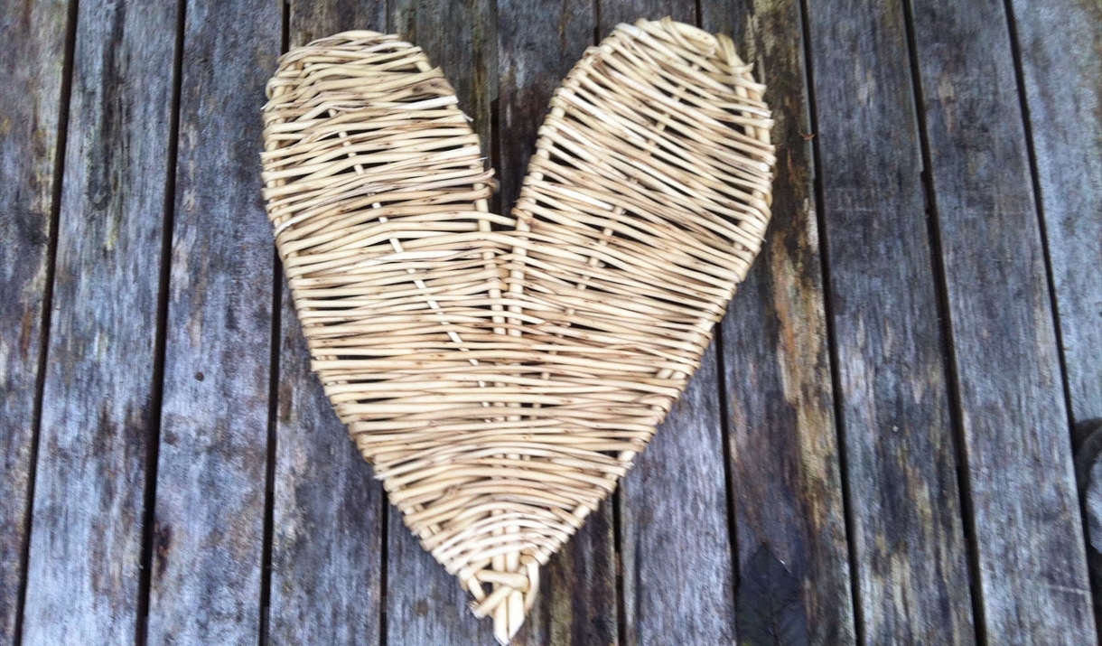 Weave a willow heart at Humble by Nature Kate Humble's farm