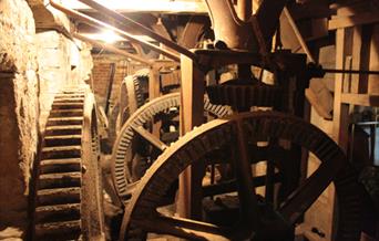 Machinery at Mathern Mill
