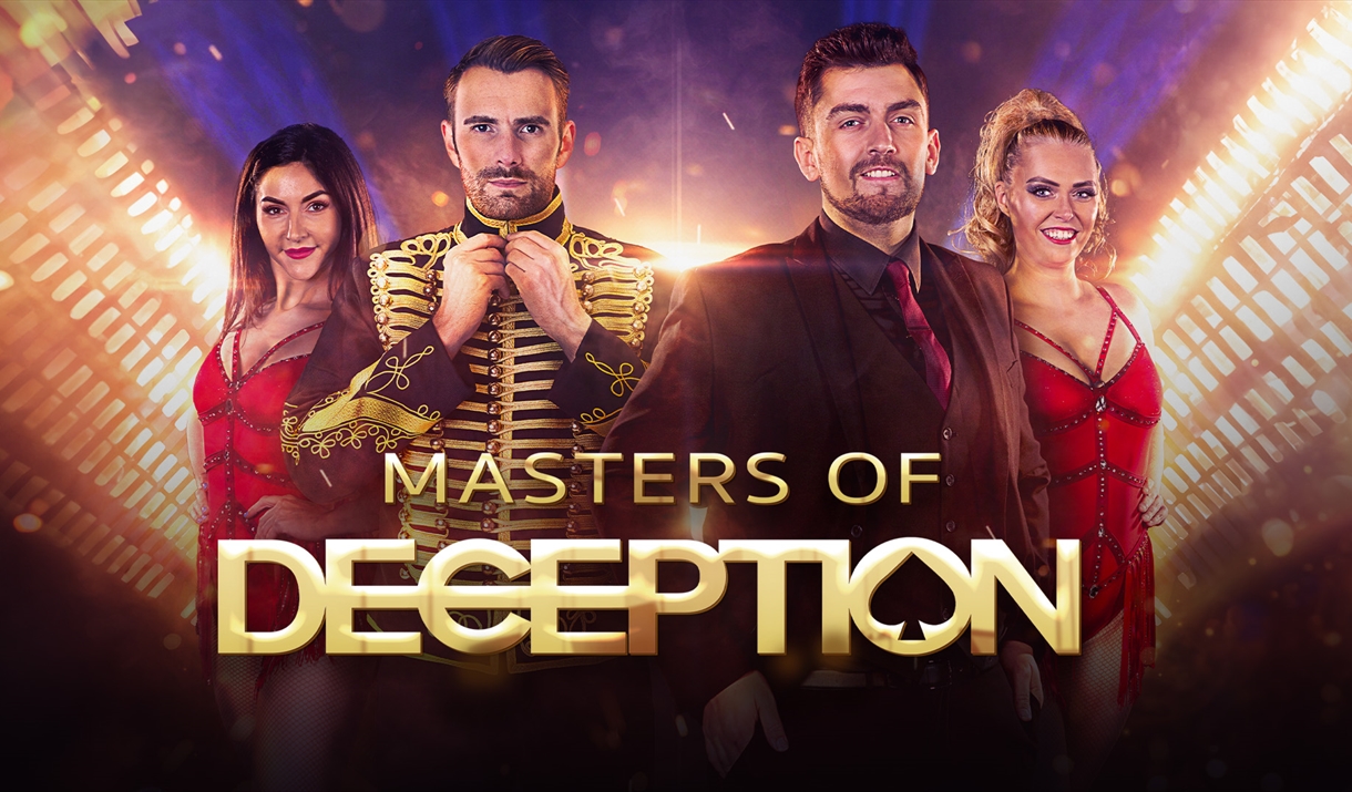 Masters of Deception people look at camera bright lights and theatre Masters of Deception people look at camera bright lights and theatre