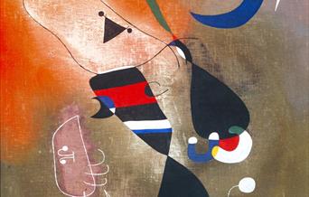 Miro, Woman and Bird in the Moonlight, 1949