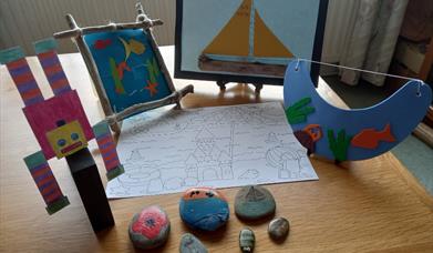 Seaside Themed crafts for 10th August