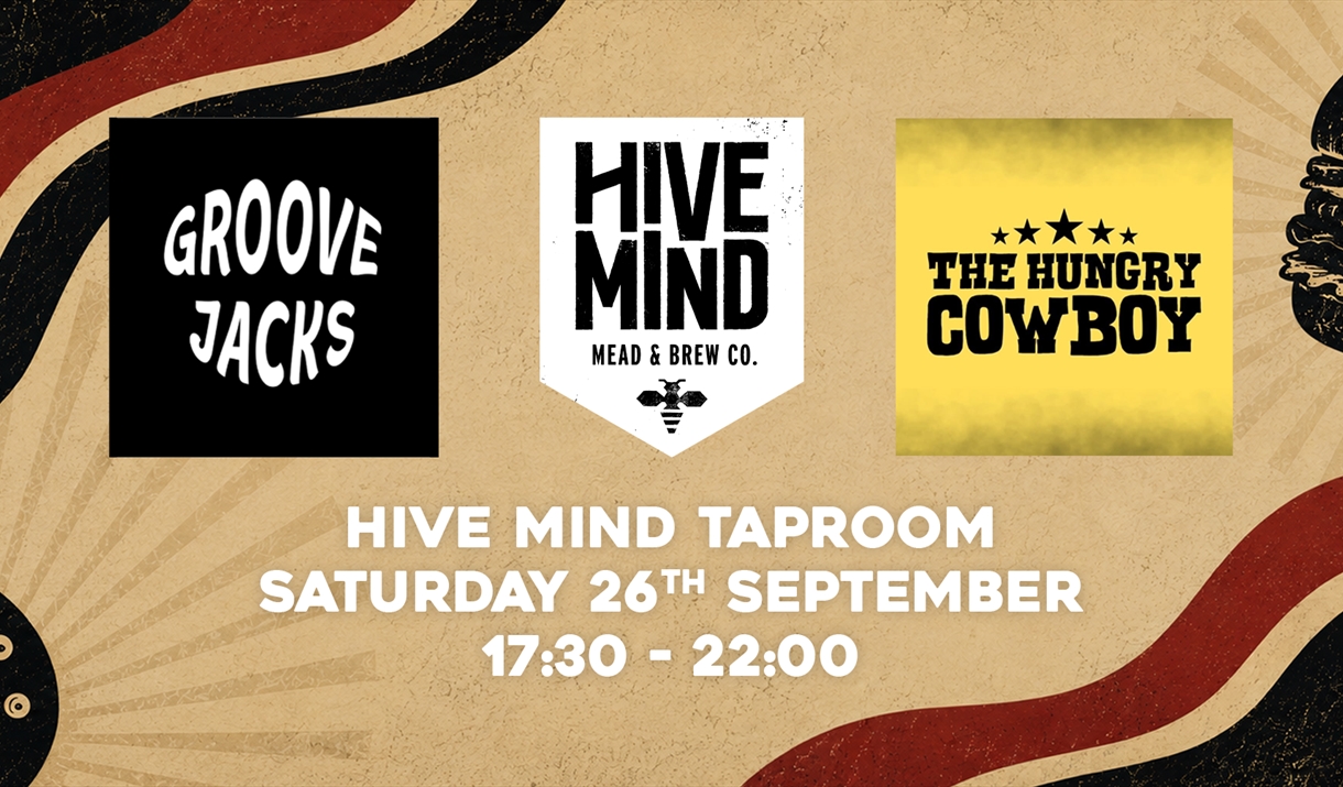 Event banner - Groove jacks, hive mind taproom, saturday 26th sept 17@30 - 22:00 Event banner - Groove jacks, hive mind taproom, saturday 26th sept 17@30 - 22:00