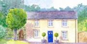 Tintern Abbey Cottage Watercolour