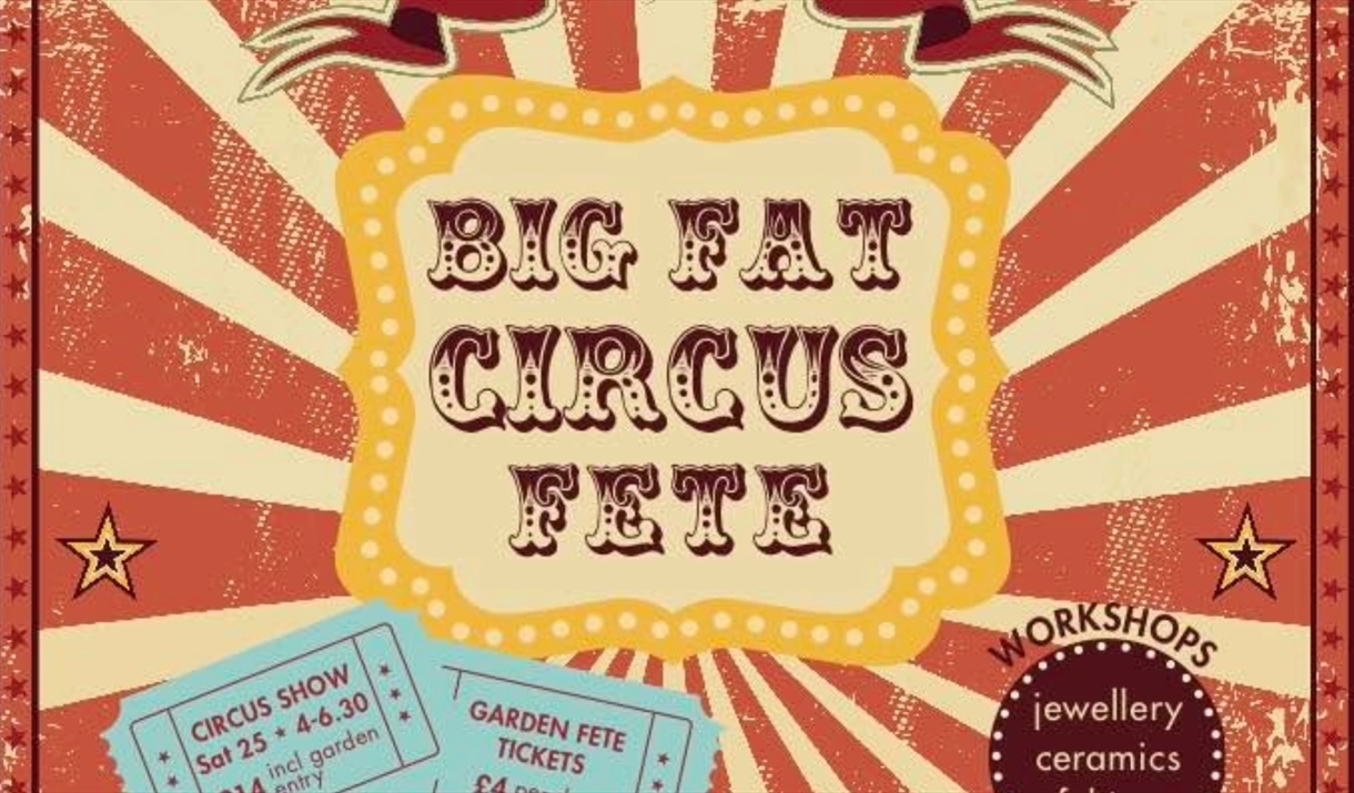 A WEEKEND OF CIRCUS FETE FUN & FESTIVITIES IN THE MAGICAL GROUNDS OF LLANVIHANGEL COURT
BIG FAT CIRCUS FETE
Circus Show
Sun 25 • 4:30–6:30
£14 entry i A WEEKEND OF CIRCUS FETE FUN & FESTIVITIES IN THE MAGICAL GROUNDS OF LLANVIHANGEL COURT
BIG FAT CIRCUS FETE
Circus Show
Sun 25 • 4:30–6:30
£14 entry i