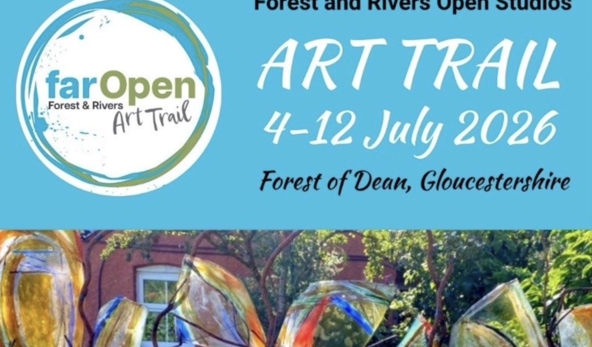 ART TRAIL
4–12 July 2026
Forest of Dean, Gloucestershire, Monmouthshire.
55 studios free to visit – each open every day from 10–3 at least ART TRAIL
4–12 July 2026
Forest of Dean, Gloucestershire, Monmouthshire.
55 studios free to visit – each open every day from 10–3 at least