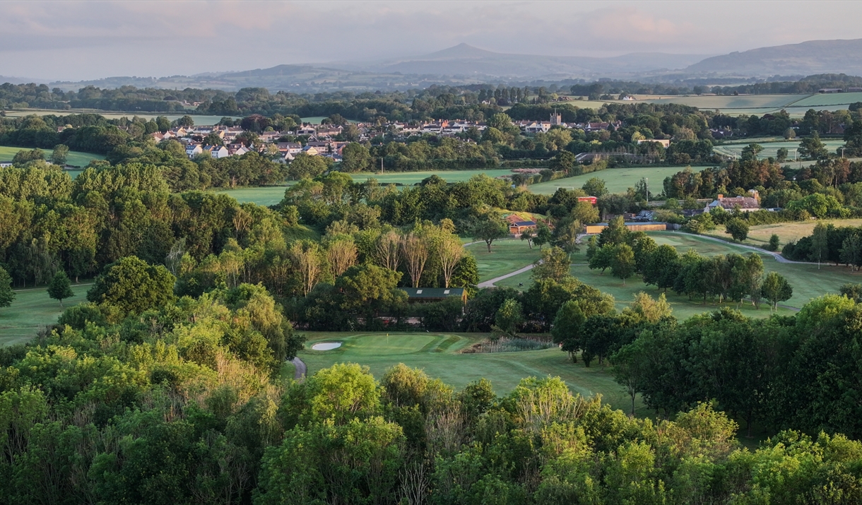 Raglan Golf Club landscape in monmouthshire Raglan Golf Club landscape in monmouthshire
