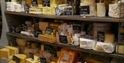 Cheese display in Marches Delicatessen (image Kacie Morgan)
