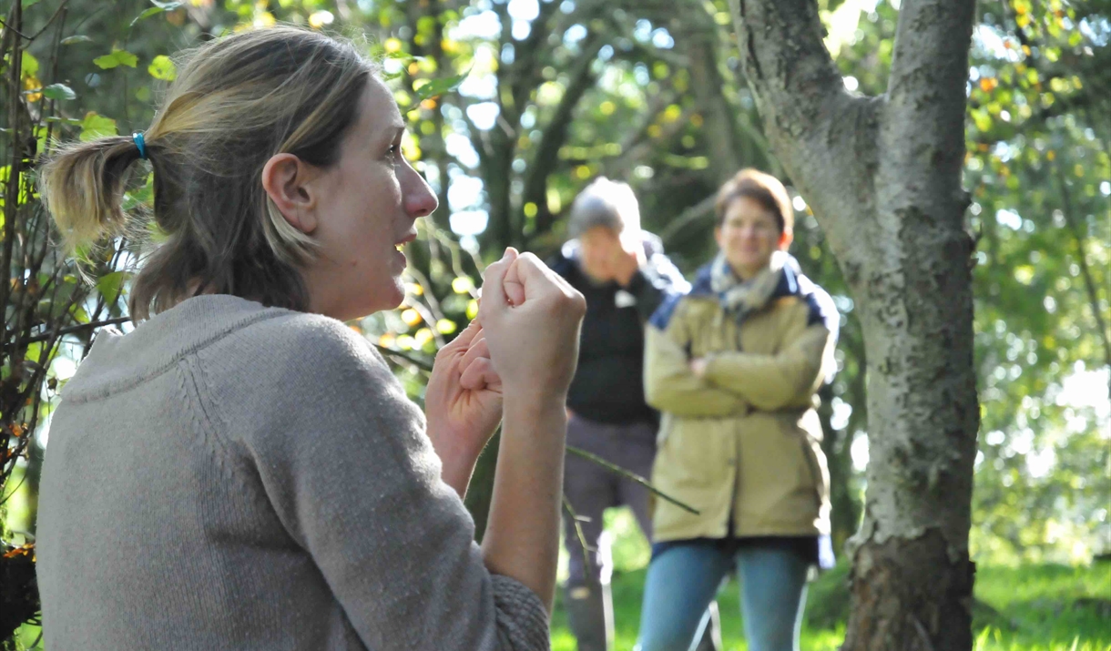 Liz Knight foraging course at Humble by Nature Kate Humble's farm