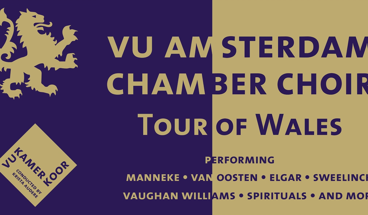 VU Chamber Choir from Amsterdam will sing in Abergavenny