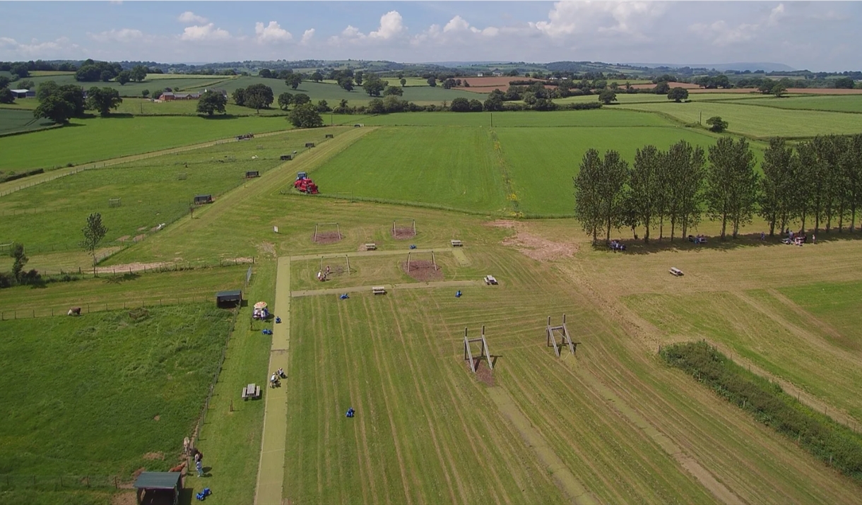 raglan farm park showing fields in monmouthshire outside raglan, green and open spaces raglan farm park showing fields in monmouthshire outside raglan, green and open spaces