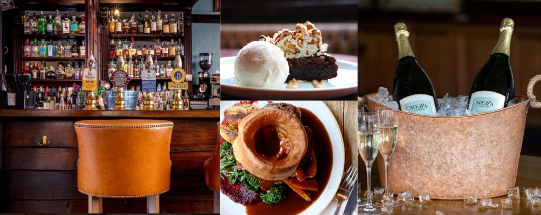 Picture of food and drink in a beautiful pub in Barnes