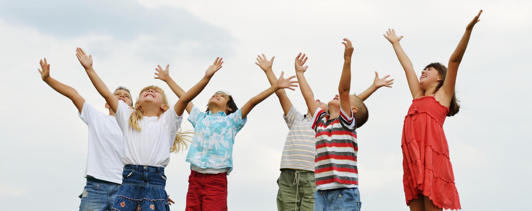 Children enjoying their time outside