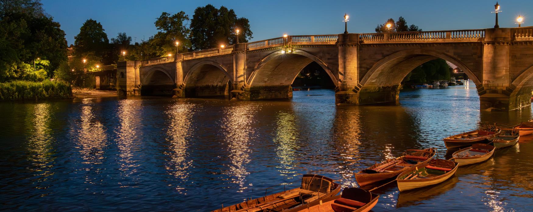 Richmond Riverside at night time
