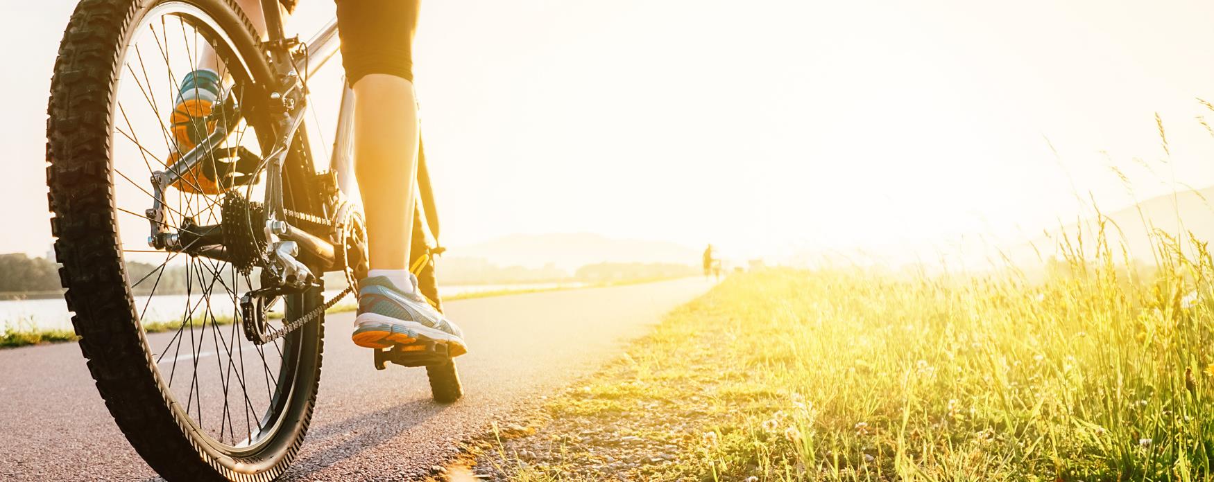 Picture of girl cycling