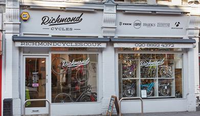 A picture of Richmond Cycles shop front