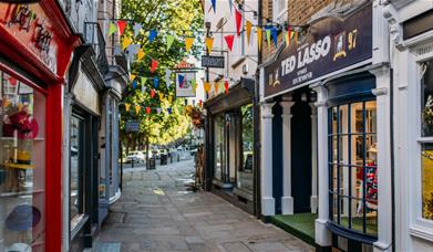 Ted Lasso Store exterior on Paved Court