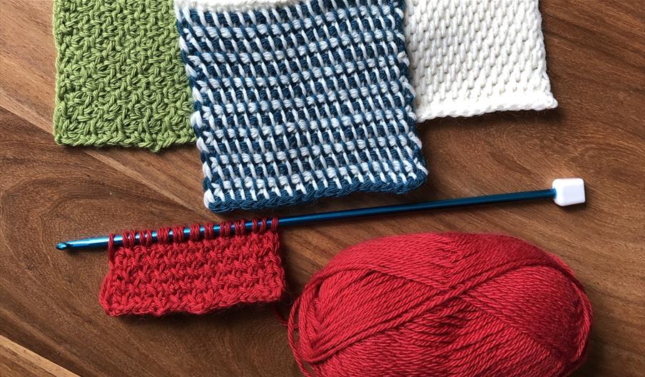 Tunisian crochet samples