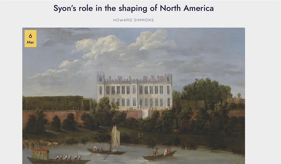 Syon House online talk