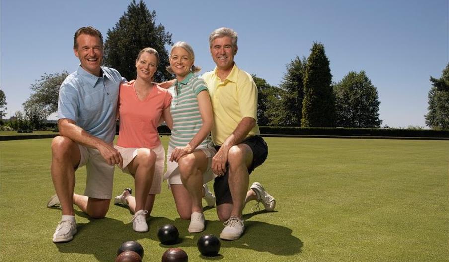 People playing bowls