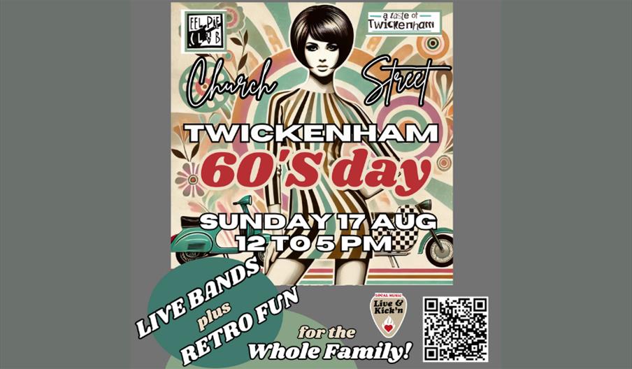 Twickenham '60s Day - Eel Pie All-Stars, The Carnaby Army, The 60's All-Stars, The Terraplanes
Church Street, Twickenham