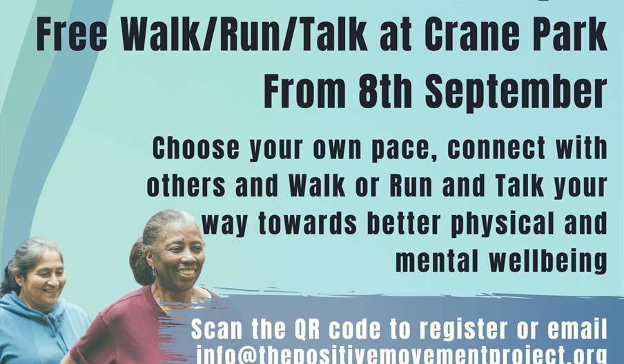 Poster image of Walk/Run/Talk at Crane Park