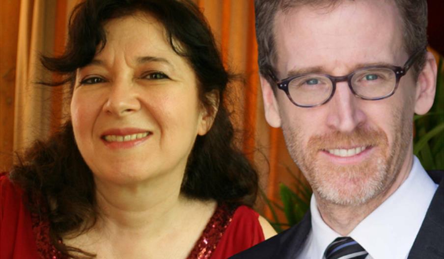 Picture of man and a woman smiling