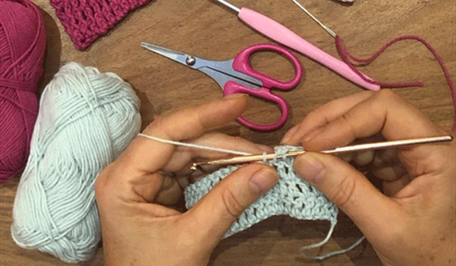 Crochet and yarn
