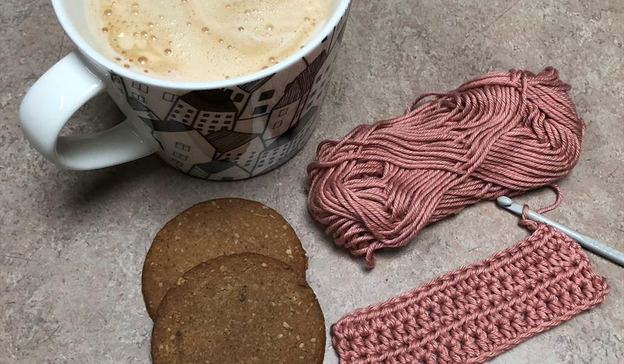 Crochet and coffee