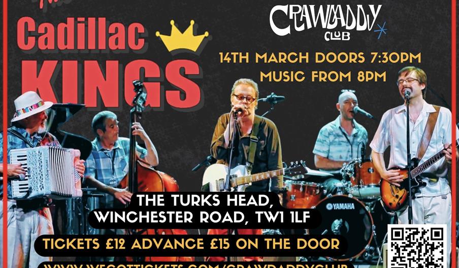 Poster for the Cadillac Kings at the Crawdaddy Club