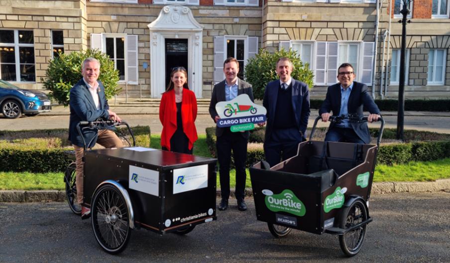 Seb Dance, Deputy Mayor for Transport, joins Cllr Gareth Roberts, Leader of Richmond Council, Cllr Alexander Ehmann, Chair of Richmond Council’s Trans