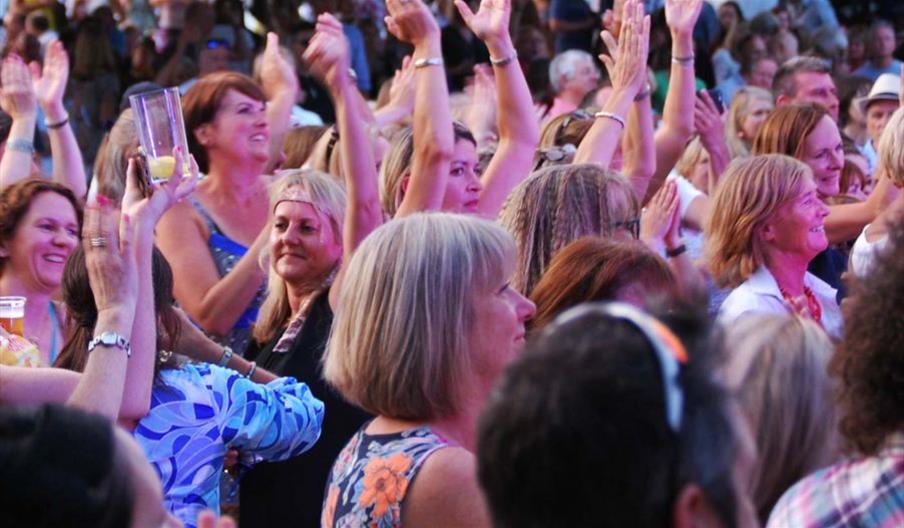 Concert audience at Hampton Pool Summer Concert