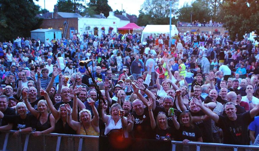 Concert audience at Hampton Pool Summer Concert