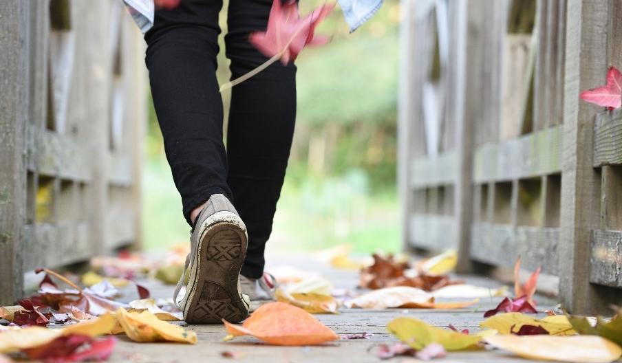 A person walking