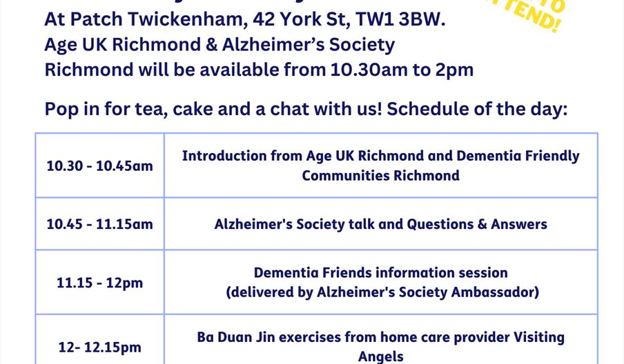 Pop-Up Dementia Information Day