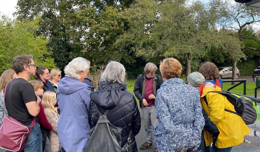 Dr Mark Spencer leading a fungi walk