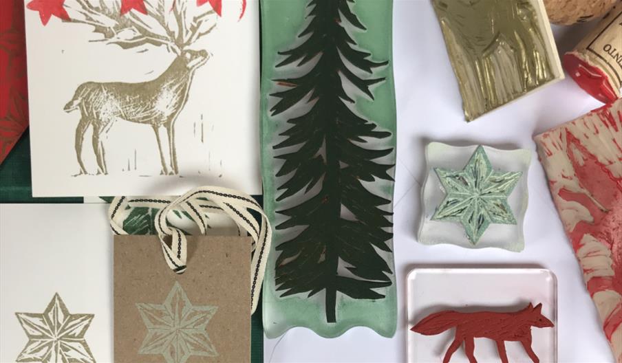 Samples of festive prints