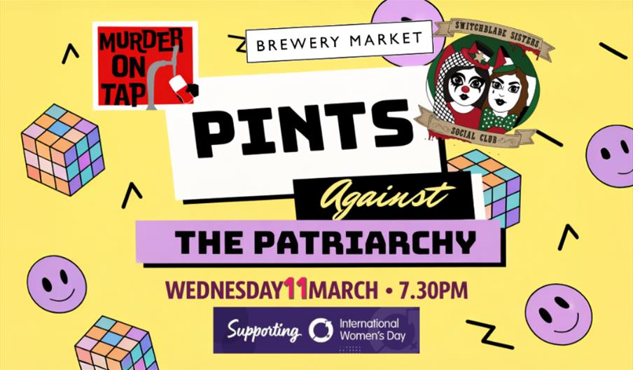 a 90s style logo pink and yellow pints