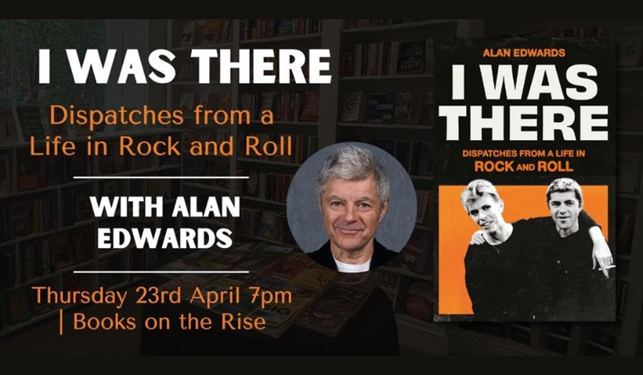 picture of Alan Edwards Pr man next too book cover 'I Was There'
