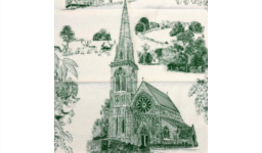 Fabric Block Printing inspired by a Printed Tea Towel
