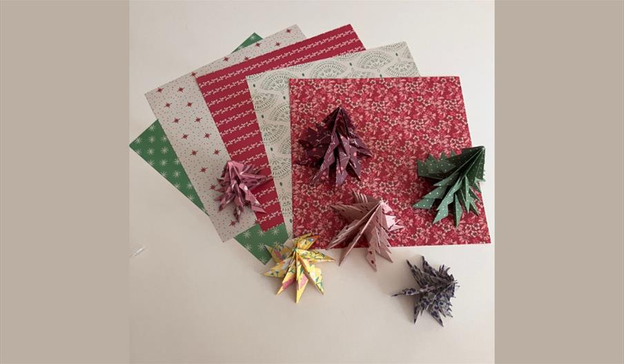 Origami trees and papers