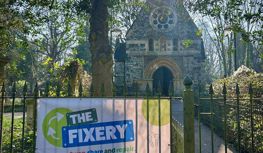 The Fixery (reuse & repair hub) in Grove Gardens Chapel on Richmond Hill