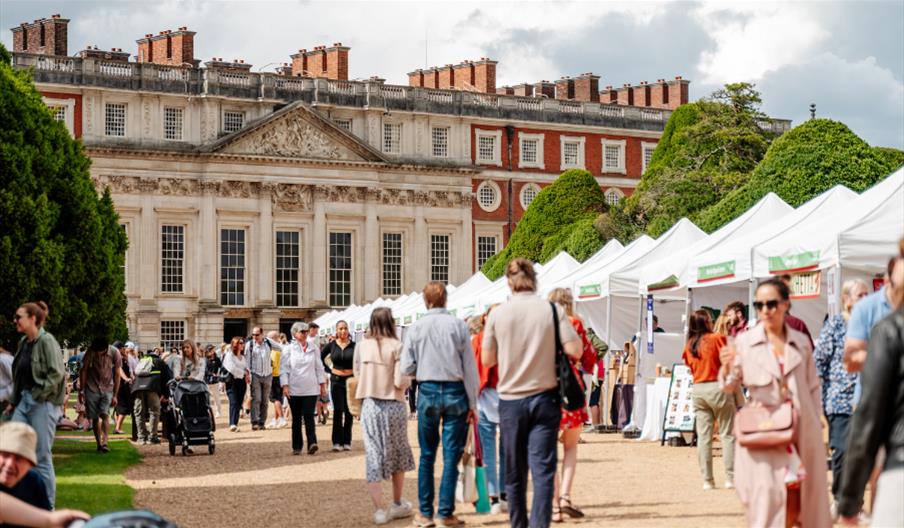 Hampton Court Food Festival People Outside Hampton Court Palace