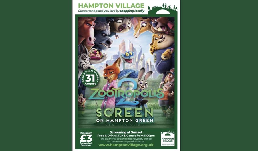 Zootropolis 2 screen on the green