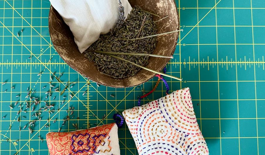 Stitched lavender bags