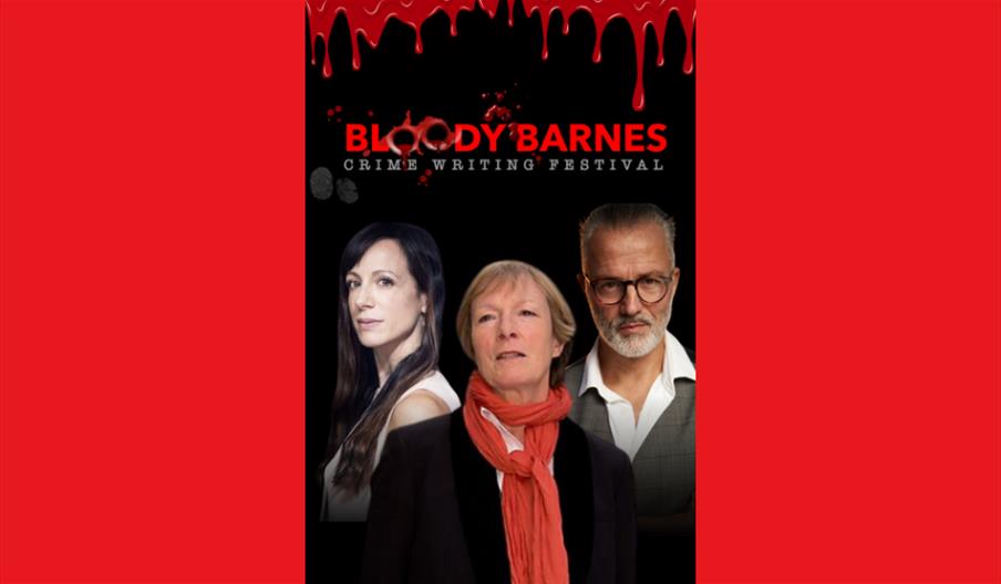 Johana Gustawsson and Thomas Enger with Harriett Gilbert

