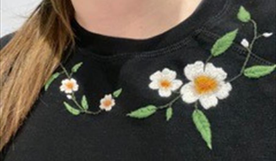 Embroidery on a jumper