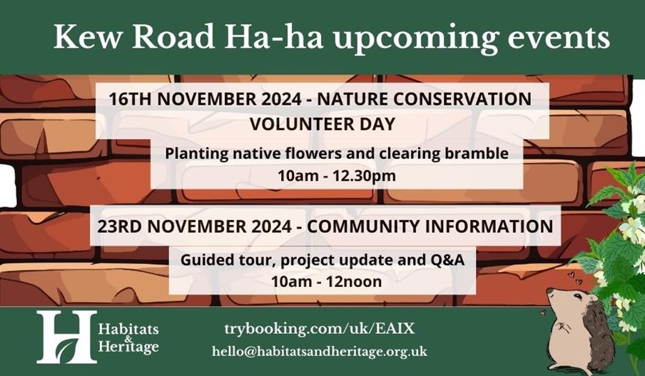 Kew road ha-ha events