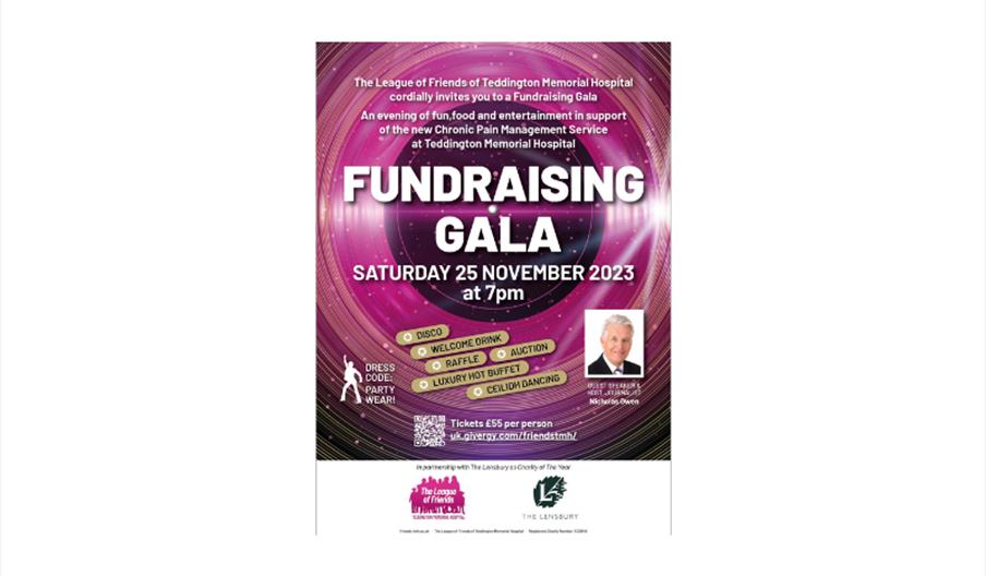 The Friends of Teddington Memorial Hospital is excited to invite you to our fabulous, fun, fundraising Gala evening on Saturday, 25 November 2023, hos